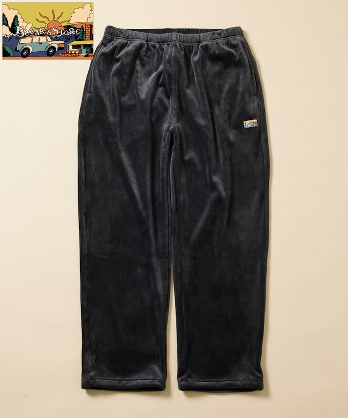 FREAK'S STORE / 寬鬆燈芯絨內刷毛鬆緊褲