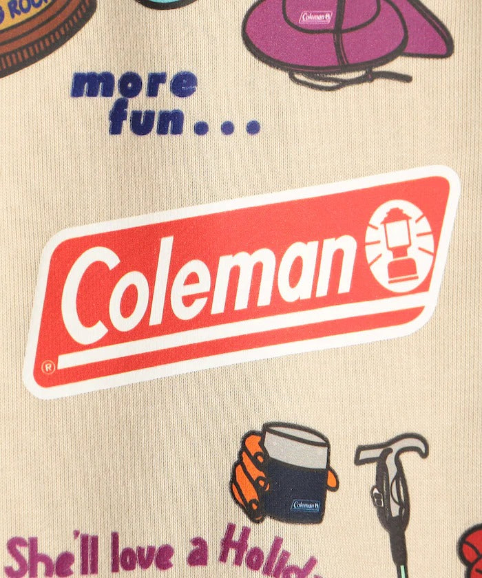 Coleman × FREAK'S STORE / 登山健行插畫 圓領衫(日本聯名限定)