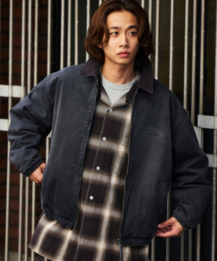 NAUTICA / 寬鬆鋪棉斜紋棉 拉鍊外套