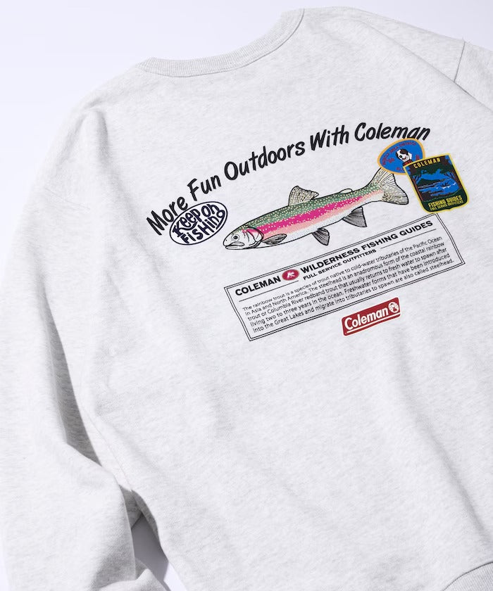Coleman × FREAK'S STORE / 鱒魚釣具背印 圓領衫(日本聯名限定)