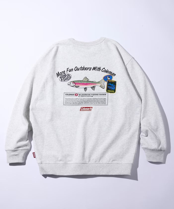 Coleman × FREAK'S STORE / 鱒魚釣具背印 圓領衫(日本聯名限定)