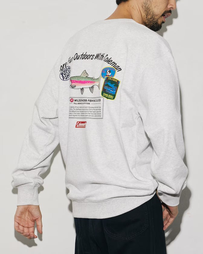 Coleman × FREAK'S STORE / 鱒魚釣具背印 圓領衫(日本聯名限定)