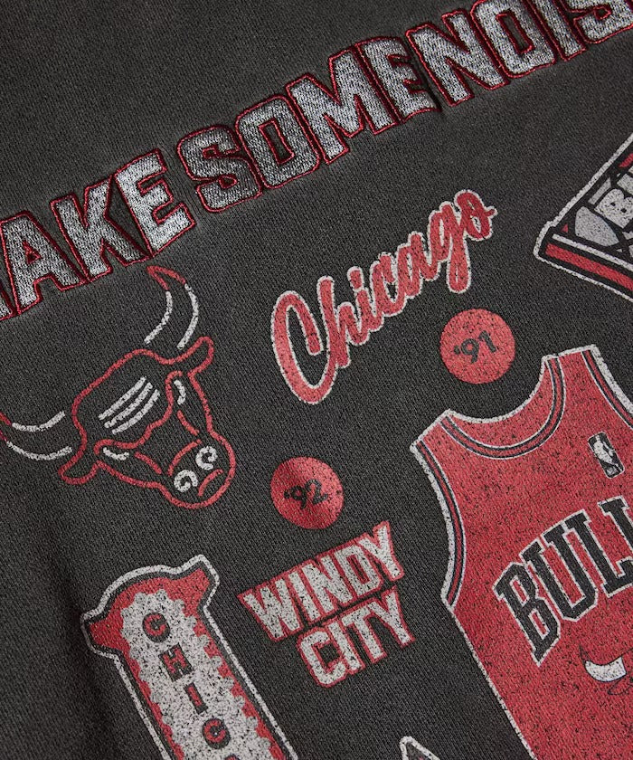NBA × FREAK'S STORE / 球隊插畫背印 亨利領連帽衫(日本聯名限定)