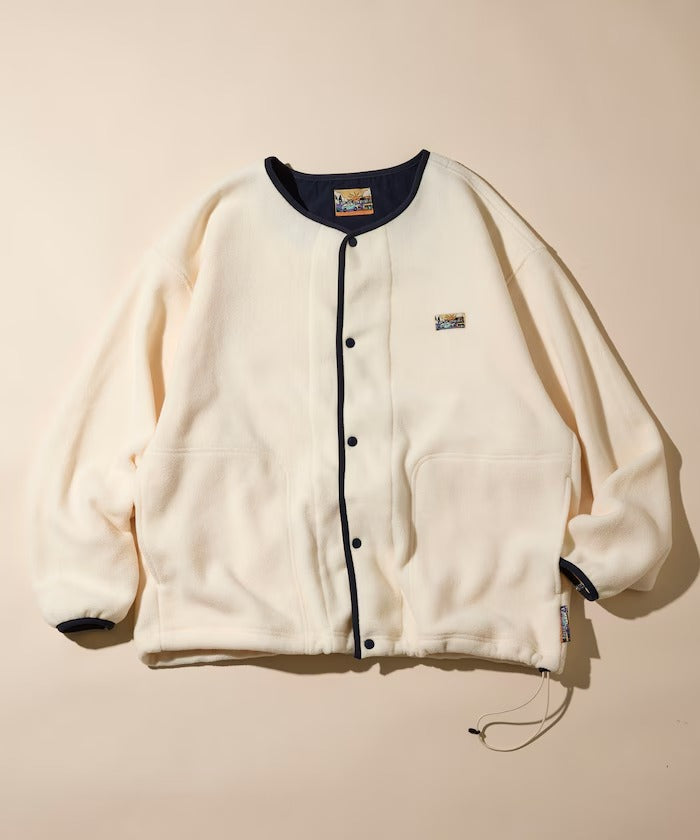 FREAK'S STORE / 寬鬆刷毛按扣開襟外套