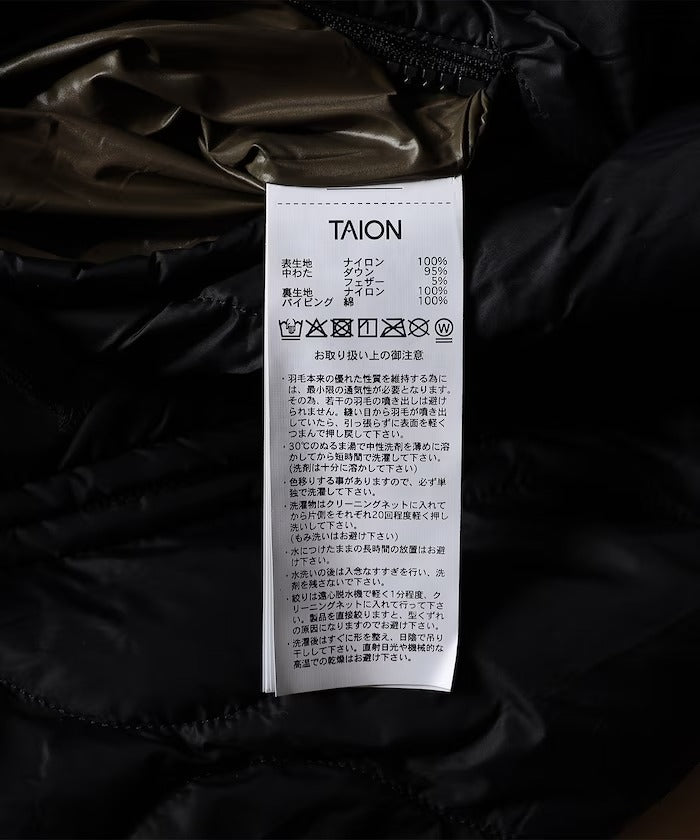 TAION / 軍風M-65內膽 雙向拉鍊 羽絨外套