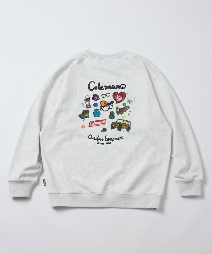 Coleman × kaoyorinakami / 戶外滿版圖案圓領衫(日本聯名限定)