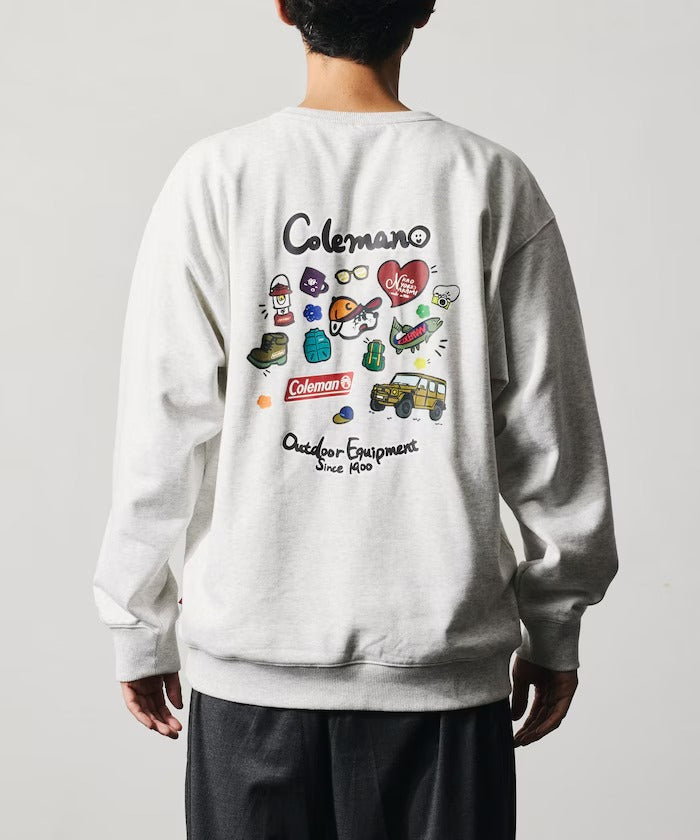 Coleman × kaoyorinakami / 戶外滿版圖案圓領衫(日本聯名限定)