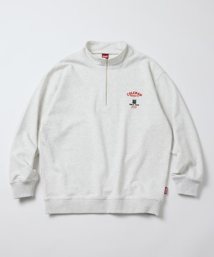 Coleman × FREAK'S STORE / 復古型錄狗狗圖案 拉鍊半領衫(日本聯名限定)