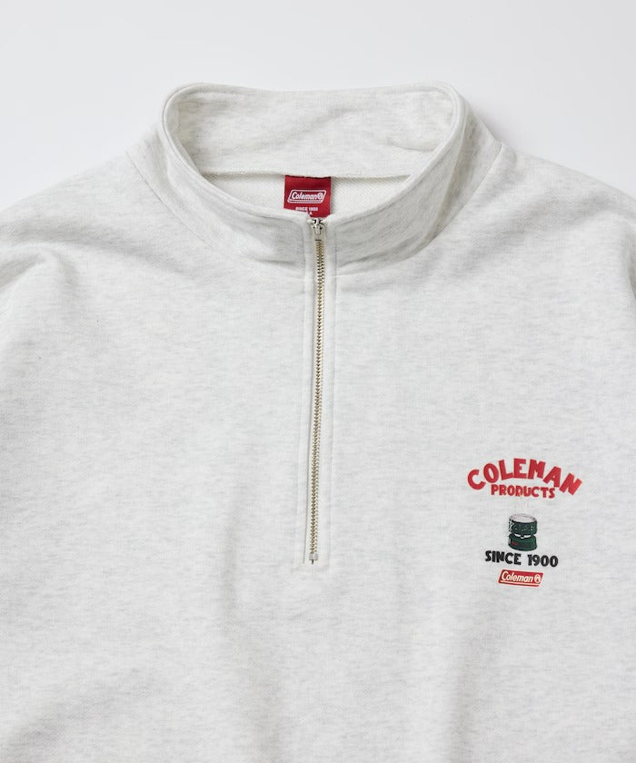 Coleman × FREAK'S STORE / 復古型錄狗狗圖案 拉鍊半領衫(日本聯名限定)