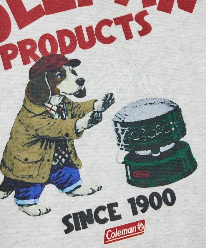 Coleman × FREAK'S STORE / 復古型錄狗狗圖案 拉鍊半領衫(日本聯名限定)