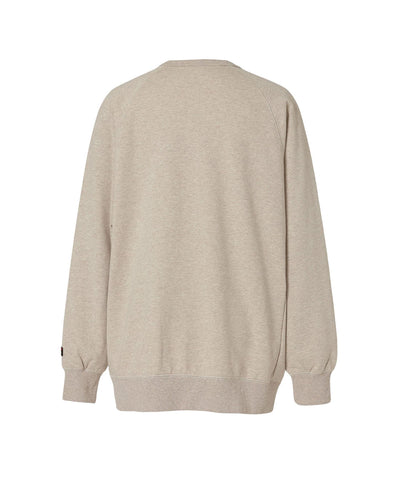 NANGA ECO HYBRID BOX LOGO SWEATSHIRT(UNISEX) / 拉克蘭袖 圓領衫