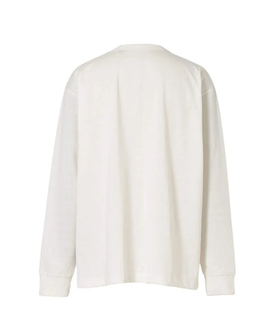 NANGA / ECO HYBRID BOX LOGO L/S TEE(UNISEX) 再生棉方形LOGO印花長袖T恤