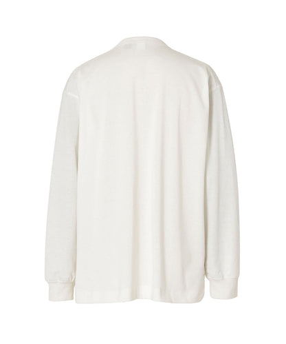 NANGA ECO HYBRID BOX LOGO EMBROIDERY L/S TEE(UNISEX) / 刺繡長袖T恤