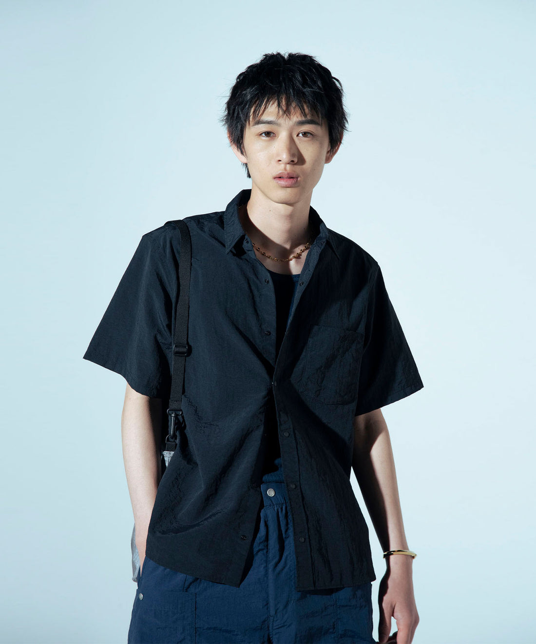 NANGA NYLON TUSSER S/S DAILY SHIRT / 日本直営店限定 輕量尼龍塔絲隆開領短袖襯衫