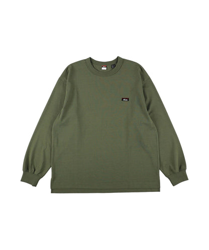 NANGA ECO HYBRID BOX LOGO EMBROIDERY L/S TEE(UNISEX) / 刺繡長袖T恤