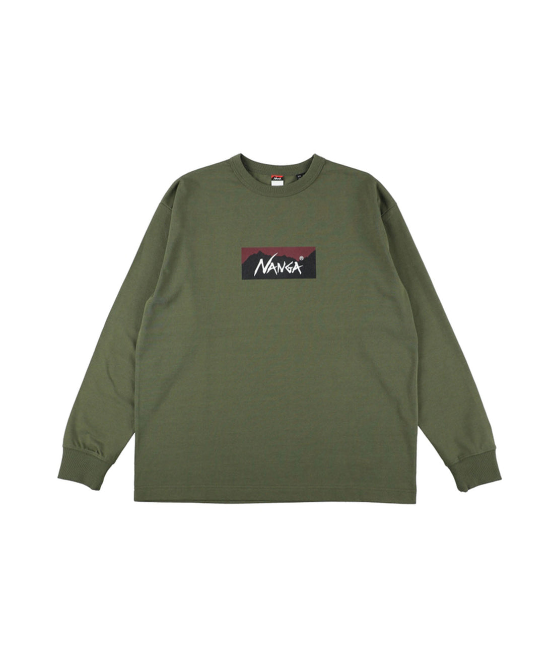 NANGA ECO HYBRID BOX LOGO L/S TEE(UNISEX) / 長袖T恤