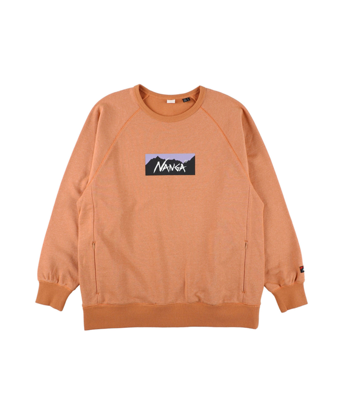NANGA ECO HYBRID BOX LOGO SWEATSHIRT(UNISEX) / 拉克蘭袖 圓領衫