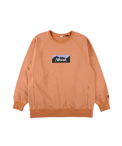 NANGA ECO HYBRID BOX LOGO SWEATSHIRT(UNISEX) / 拉克蘭袖 圓領衫