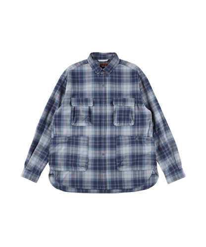 NANGA FADE TARTAN CHECK CAMP SHIRT / 格紋營地襯衫
