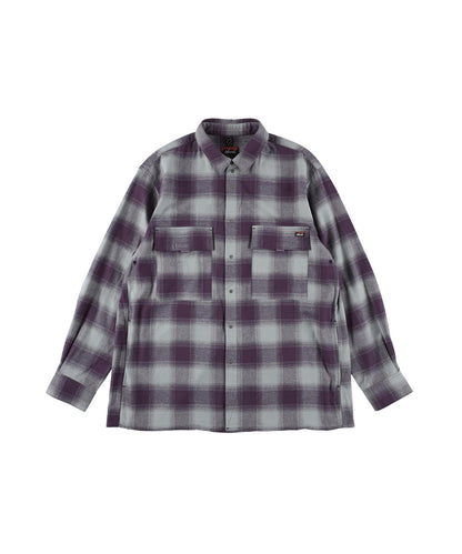 NANGA OMBRE CHECK W PK BOX SHIRT / 雙口袋機能格紋襯衫