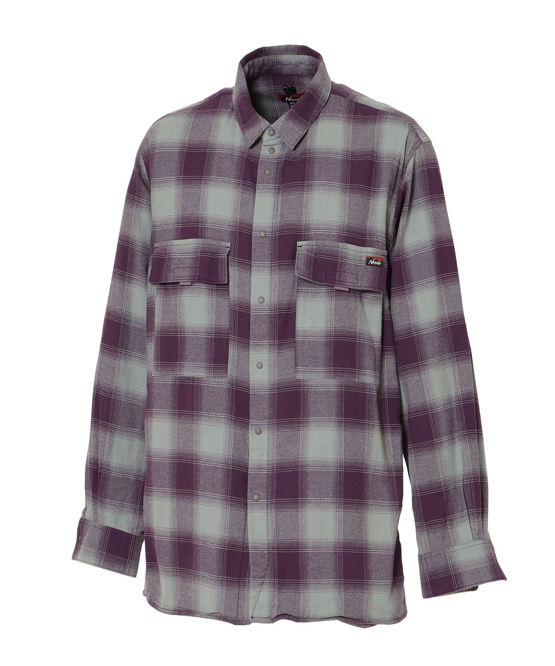 NANGA OMBRE CHECK W PK BOX SHIRT / 雙口袋機能格紋襯衫