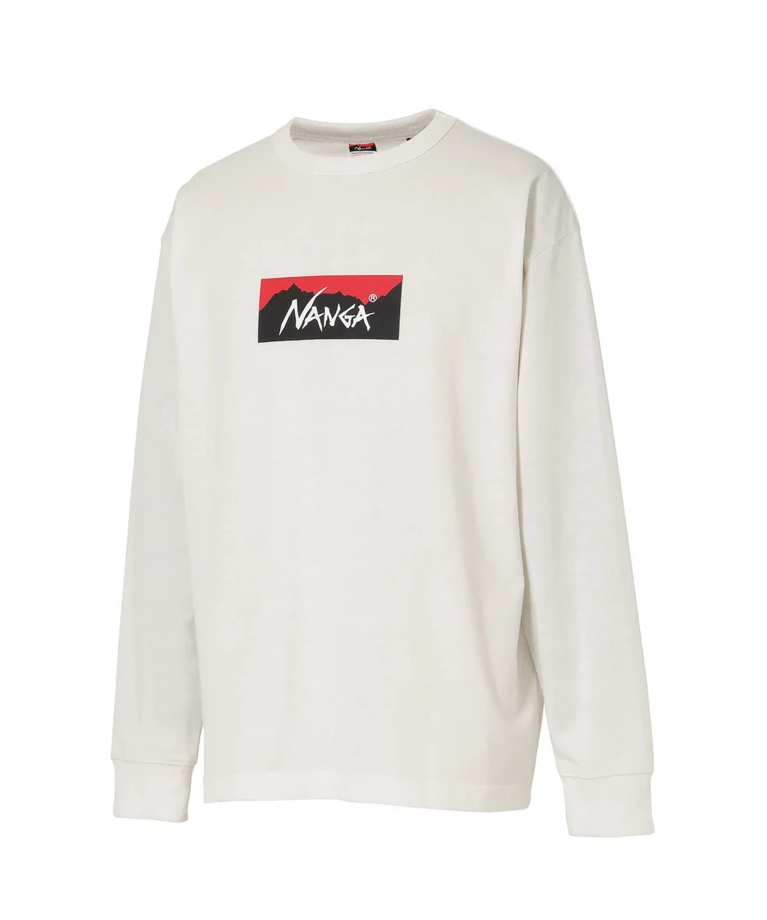 NANGA / ECO HYBRID BOX LOGO L/S TEE(UNISEX) 再生棉方形LOGO印花長袖T恤