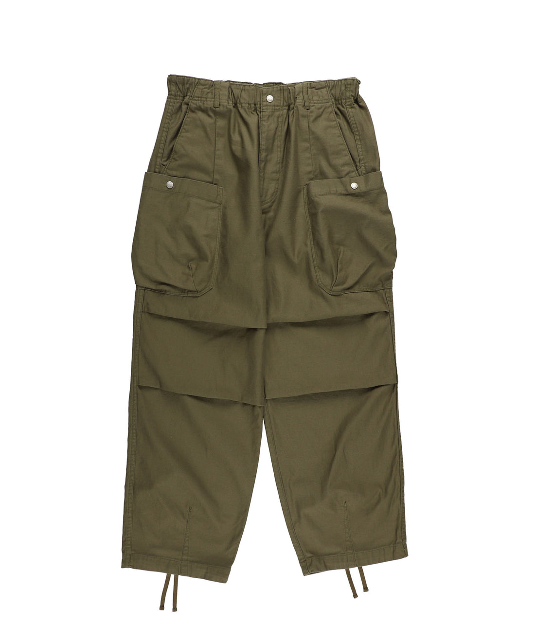 NANGA BACK SATIN EASY CARGO PT / 立體輪廓感後綿斜紋多口袋抽繩工作褲