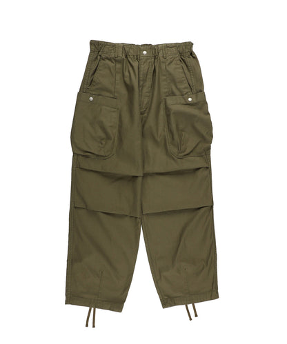 NANGA BACK SATIN EASY CARGO PT / 立體輪廓感後綿斜紋多口袋抽繩工作褲