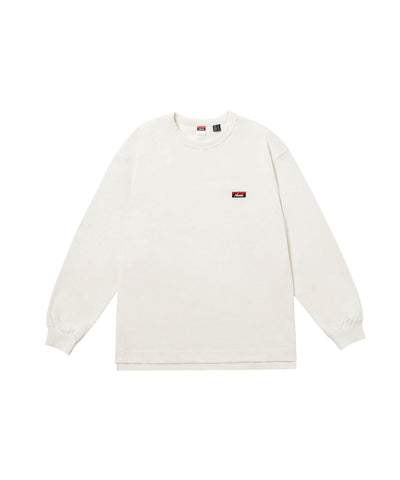 NANGA ECO HYBRID BOX LOGO EMBROIDERY L/S TEE(UNISEX) / 刺繡長袖T恤