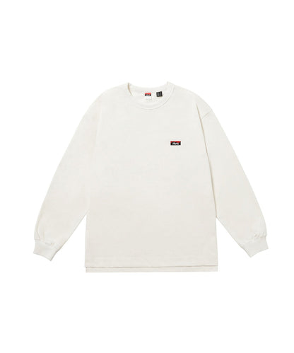 NANGA ECO HYBRID BOX LOGO EMBROIDERY L/S TEE(UNISEX) / 刺繡長袖T恤