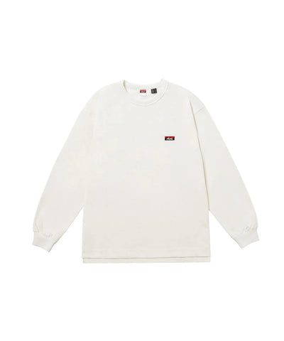 NANGA / ECO HYBRID BOX LOGO EMBROIDERY L/S TEE(UNISEX) 再生棉方形LOGO刺繡長袖T恤