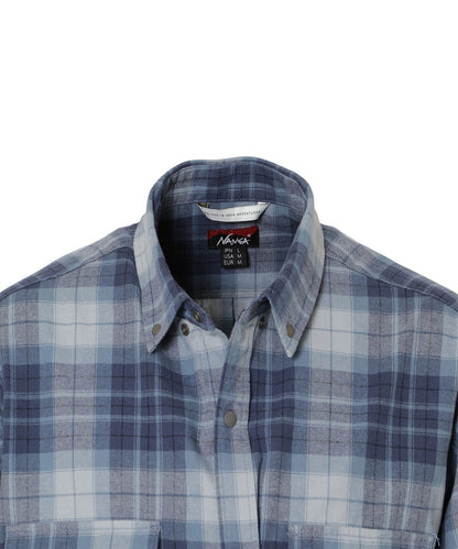NANGA FADE TARTAN CHECK CAMP SHIRT / 格紋營地襯衫