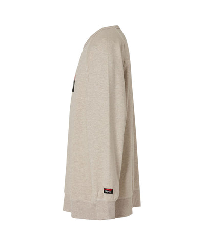 NANGA ECO HYBRID BOX LOGO SWEATSHIRT(UNISEX) / 拉克蘭袖 圓領衫