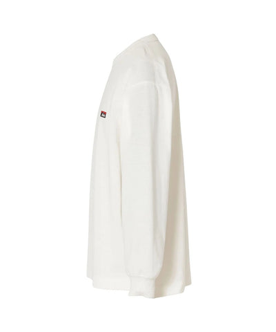 NANGA / ECO HYBRID BOX LOGO EMBROIDERY L/S TEE(UNISEX) 再生棉方形LOGO刺繡長袖T恤
