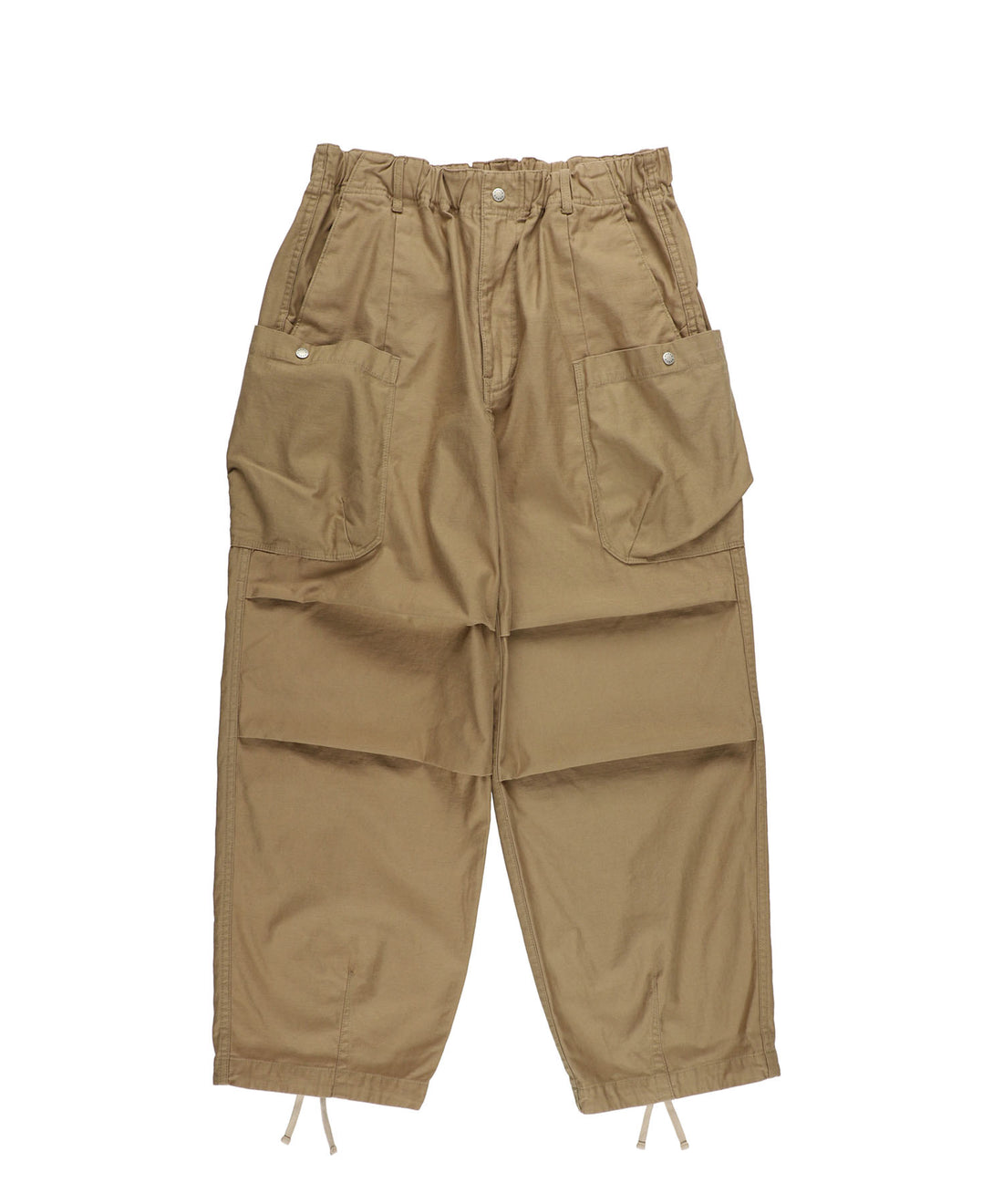 NANGA BACK SATIN EASY CARGO PT / 立體輪廓感後綿斜紋多口袋抽繩工作褲