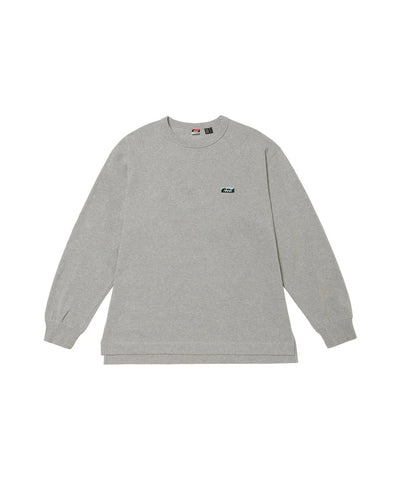 NANGA / ECO HYBRID BOX LOGO EMBROIDERY L/S TEE(UNISEX) 再生棉方形LOGO刺繡長袖T恤