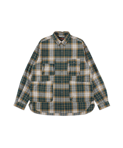 NANGA FADE TARTAN CHECK CAMP SHIRT / 格紋營地襯衫