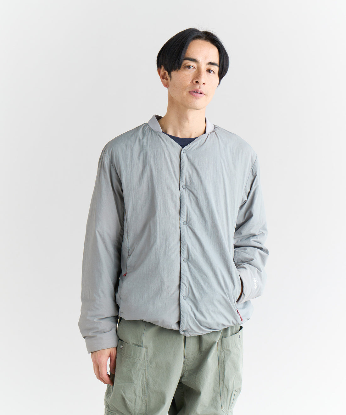 NANGA NO COLLAR SOFT DOWN CARDIGAN(UNISEX) / 無領輕量羽絨開襟外套