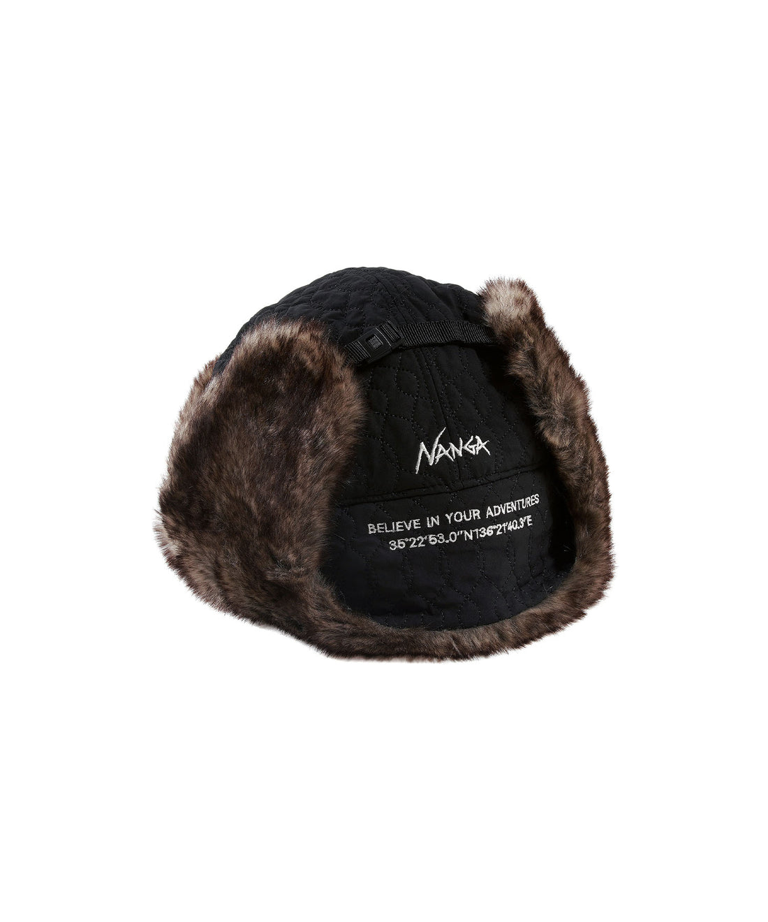 NANGA X CLEF QUILT PILOT CAP / 聯名羽絨格紋保暖飛行帽