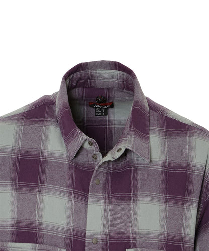 NANGA OMBRE CHECK W PK BOX SHIRT / 雙口袋機能格紋襯衫