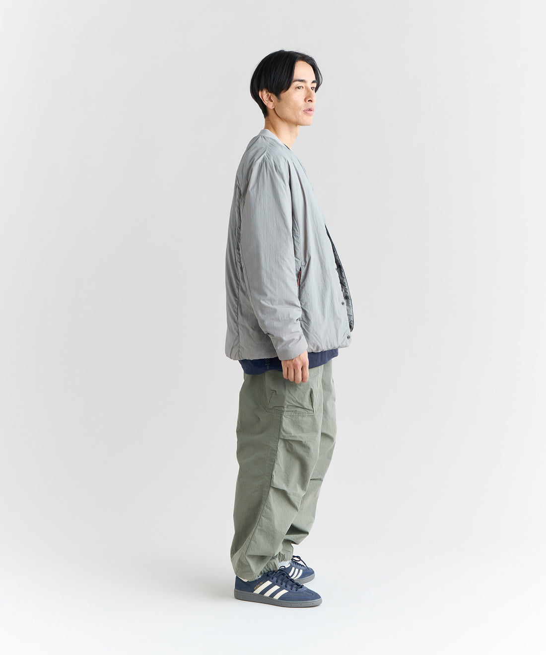 NANGA NO COLLAR SOFT DOWN CARDIGAN(UNISEX) / 無領輕量羽絨開襟外套