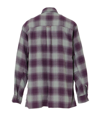 NANGA OMBRE CHECK W PK BOX SHIRT / 雙口袋機能格紋襯衫