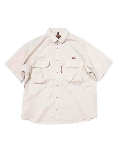 NANGA MOUNTAIN FIELD S/S SHIRT(MEN) / 機能山系短袖立領襯衫 (日本直営店限定)