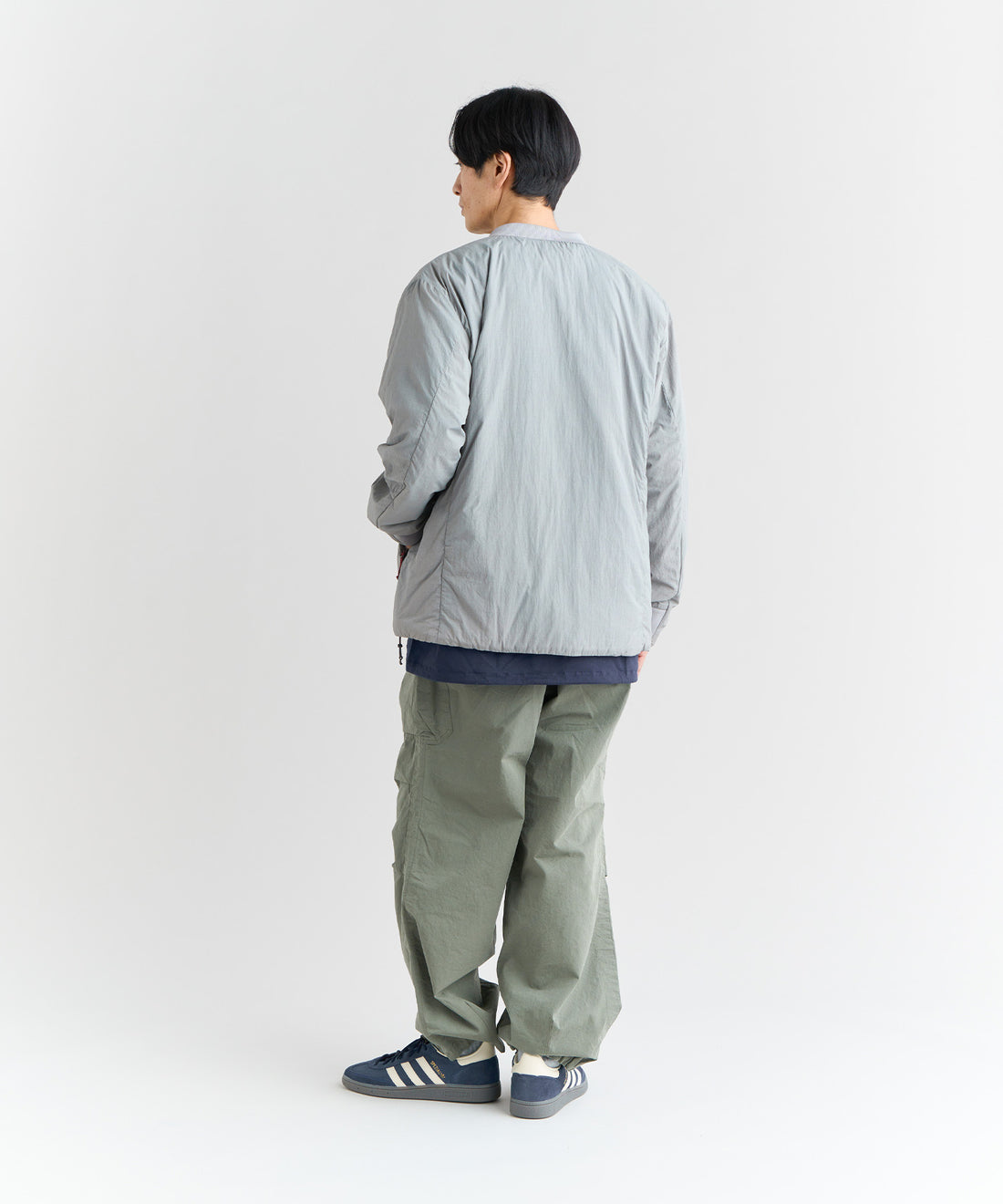 NANGA NO COLLAR SOFT DOWN CARDIGAN(UNISEX) / 無領輕量羽絨開襟外套