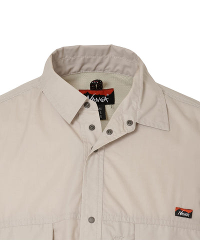 NANGA MOUNTAIN FIELD S/S SHIRT(MEN) / 機能山系短袖立領襯衫 (日本直営店限定)