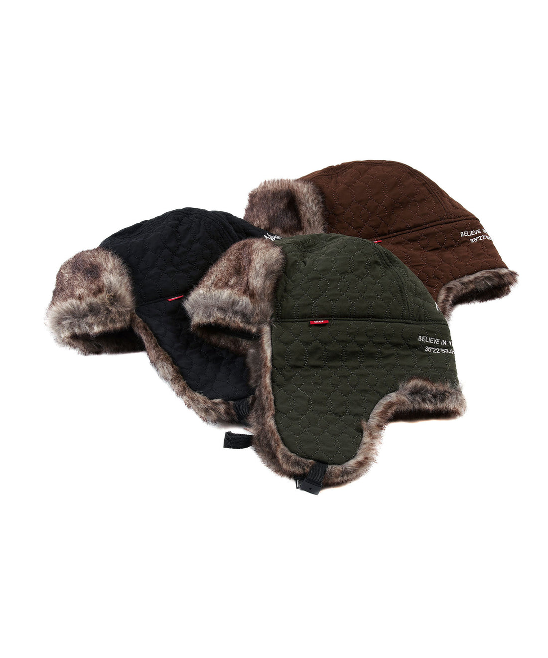 NANGA X CLEF QUILT PILOT CAP / 聯名羽絨格紋保暖飛行帽