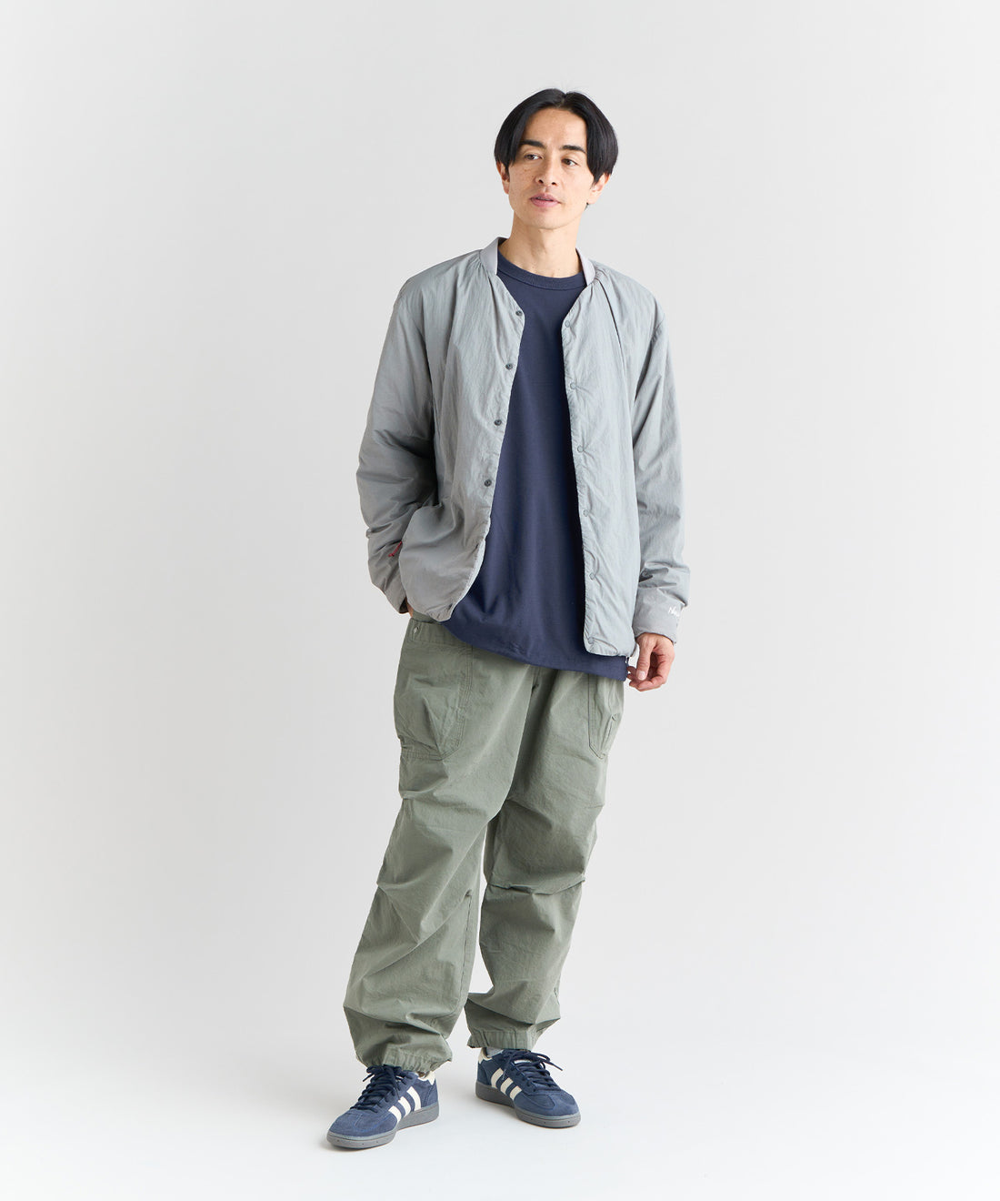 NANGA NO COLLAR SOFT DOWN CARDIGAN(UNISEX) / 無領輕量羽絨開襟外套