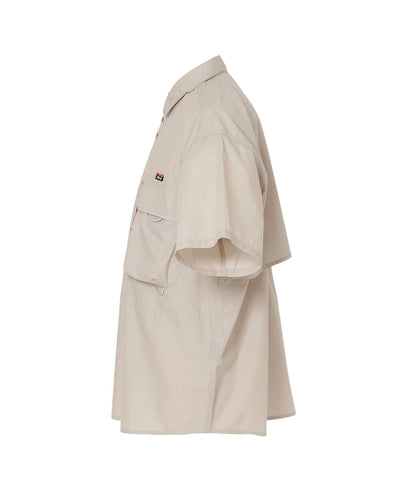 NANGA MOUNTAIN FIELD S/S SHIRT(MEN) / 機能山系短袖立領襯衫 (日本直営店限定)