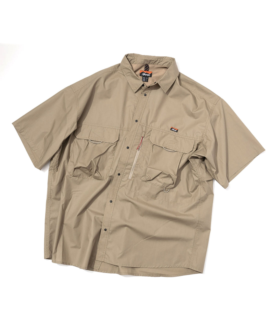 NANGA MOUNTAIN FIELD S/S SHIRT(MEN) / 機能山系短袖立領襯衫 (日本直営店限定)