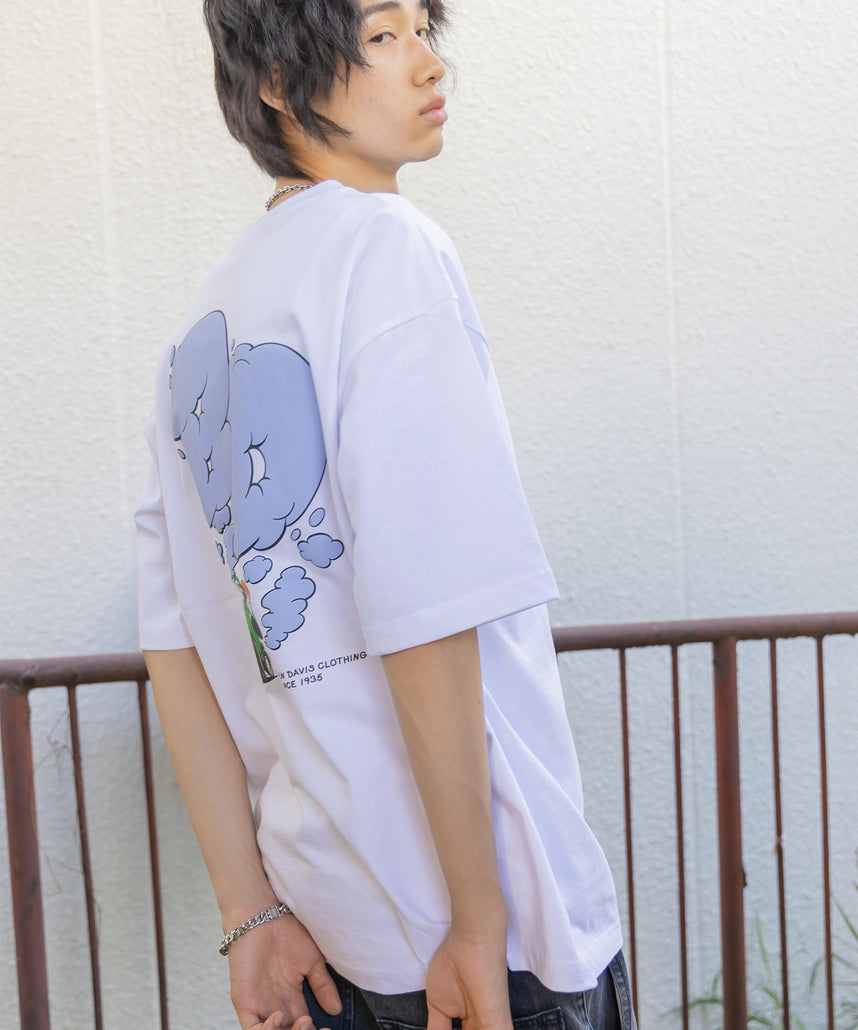 BEN DAVIS MOKING 4WD TEE / SMOKING 4WD TEE｜立體發泡印花 短袖T恤